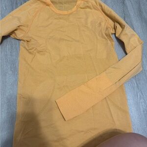 Orange Long Sleeve Lululemon Top